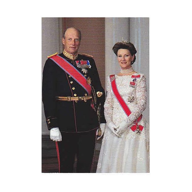 Kong Harald og Dronning Sonja -Kronprinsebryllup.