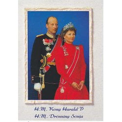 Kong Harald og Dronning Sonja -FEJLTRYK