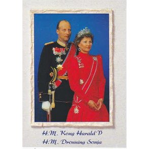 Kong Harald og Dronning Sonja -FEJLTRYK