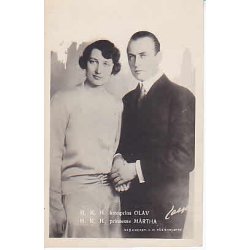 Kronprins Olav og Prinsesse Martha.- H.K.5