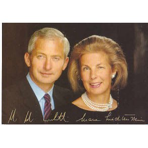 Furst Hans-Adam II und Furstin Maria.