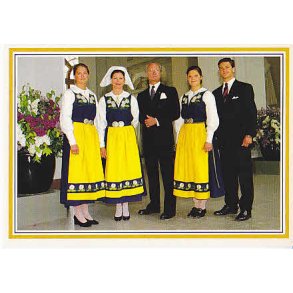 Kongafamiljen på Sveriges Nationaldag.