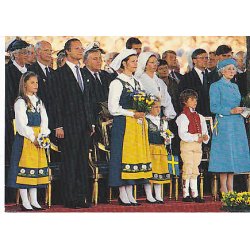 Kongafamiljen p&aring; Sveriges Nationaldag.