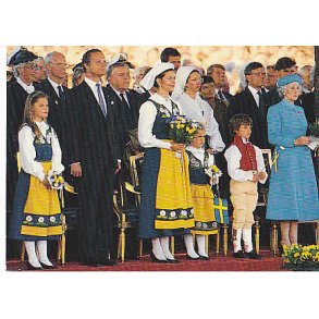 Kongafamiljen på Sveriges Nationaldag.