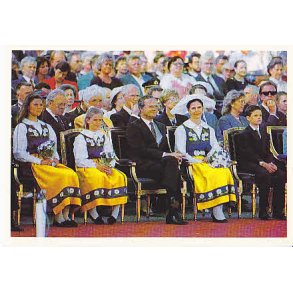 Kongafamiljen på Sveriges Nationaldag.