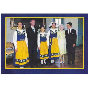 Kongafamiljen på Sveriges Nationaldag.