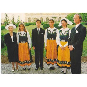 Kongafamiljen på Sveriges Nationaldag.