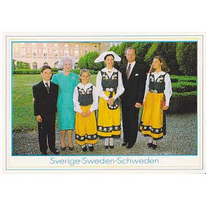 Kongafamiljen på Sveriges Nationaldag.