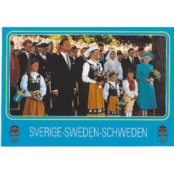 Kongafamiljen p&aring; Sveriges Nationaldag.
