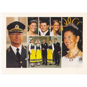 Kongafamiljen på Sveriges Nationaldag.