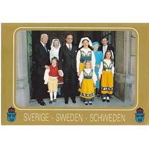 Kongafamiljen på Sveriges Nationaldag.