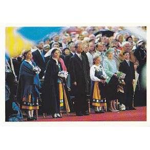 Kongafamiljen på Sveriges Nationaldag.