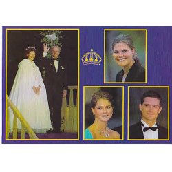 Svenska Kungliga Familien i Stockholm.