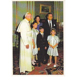 Pave Poul II og Kungliga Familien i Sverige