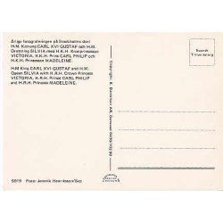 Svenska Kungliga Familien i Stockholm.