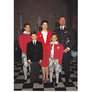 Svenska Kungliga Familien i Stockholm.