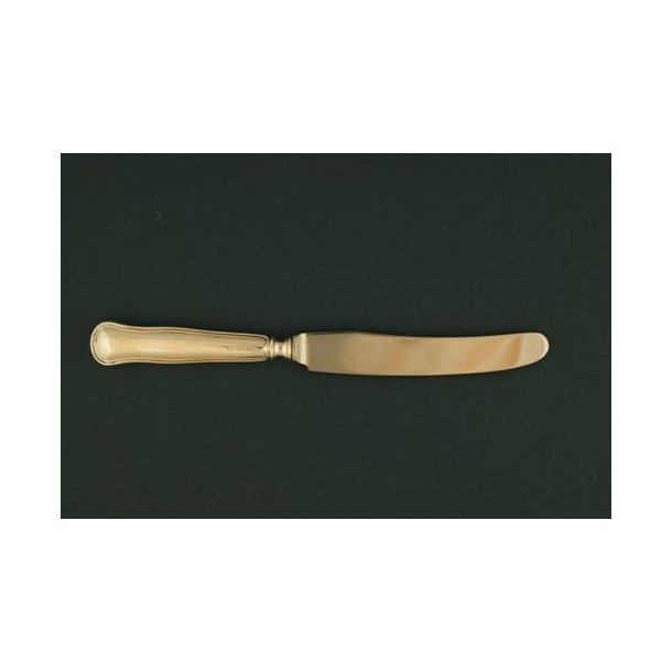 Dobbeltriflet Middagskniv langt blad - 22 cm.
