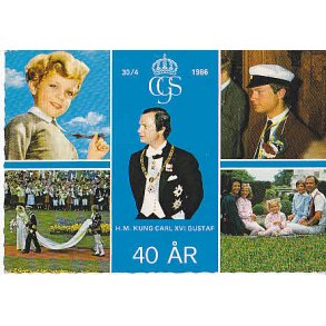 Konung Carl XVI Gustaf 40 År.