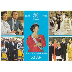Drottning Silvia 50 &Aring;r.