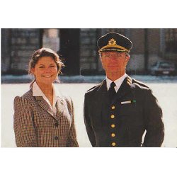 Konung Carl Gustaf och Kronprinsessan Victoria.
