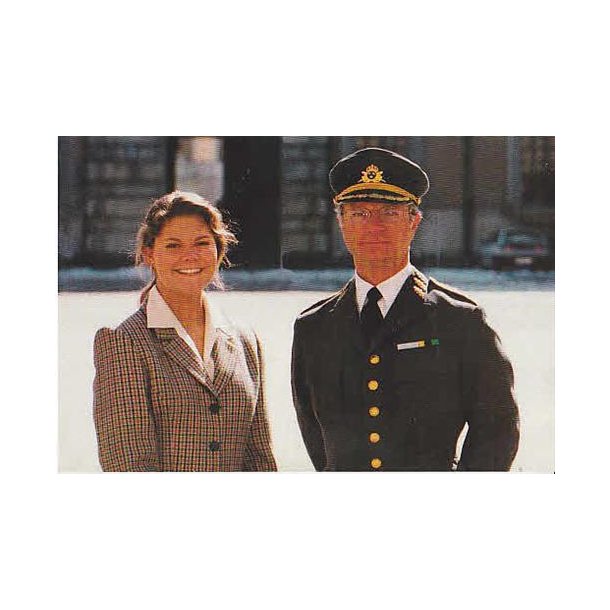 Konung Carl Gustaf och Kronprinsessan Victoria.
