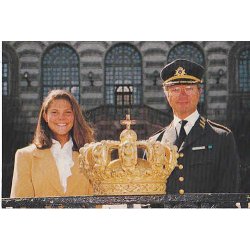 Konung Carl Gustaf och Kronprinsessan Victoria.