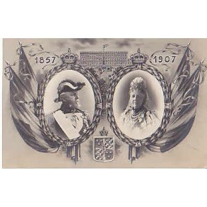 Konung Oscar II och Drottning Sophie.