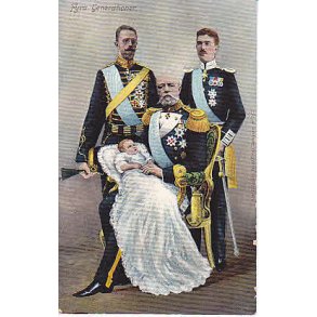 Fyra Generationer af Svenska Konunghuset.