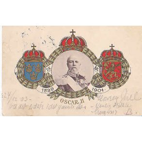 Oscar II - Sveriges Konung.