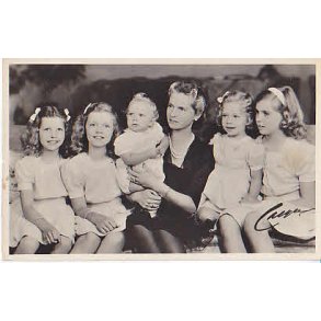 Prinsessan Sibylla med sina Barn.