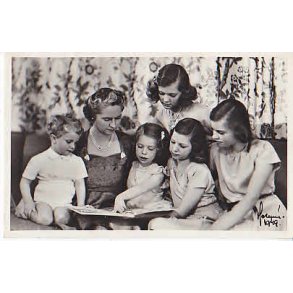 Prinsessan Sibylla med sina Barn.