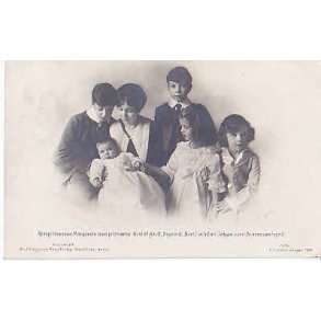 Kronprinsessan Margarethe med sina barn.