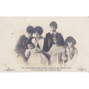 Kronprinsessan Margarethe med sina barn.