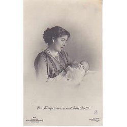 Kronprinsessan med Prins Bertil