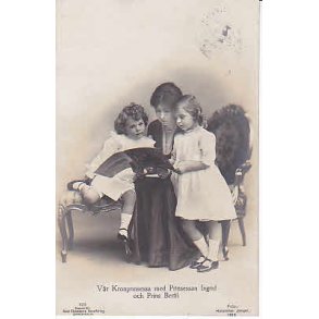 Kronprinsessan med Ingrid og Prins Bertil.