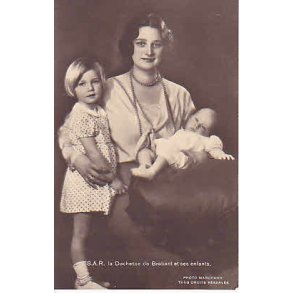 S.A.R.la Duchesse de Brabant ses enfants.