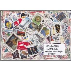 Danmark Samling 450 stk. St/ust.