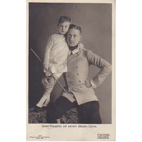 Unsere Kronprinz mit seinem altesten Shne.