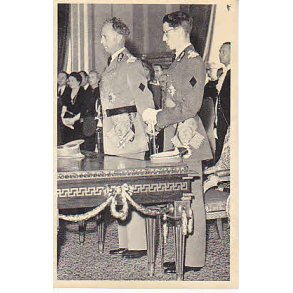 King Leopold III Giving Throne to Baudoin.
