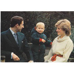 The Prince and Princess af Wales With William.