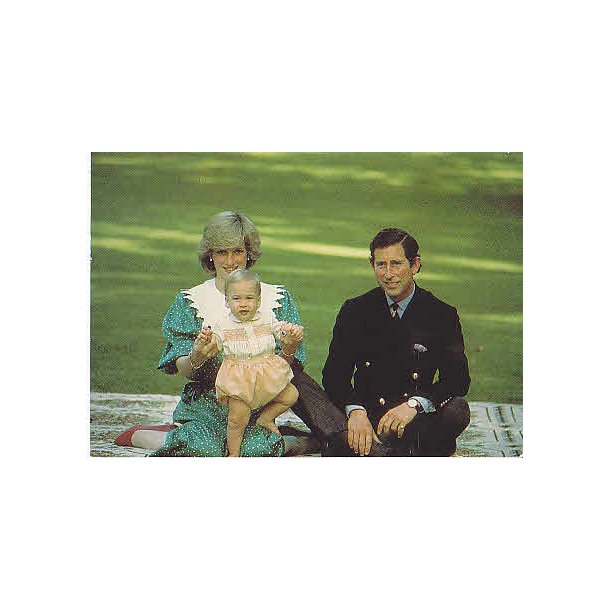 The Prince and Princess af Wales With William.