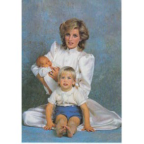 Princess af Wales With her two sons.