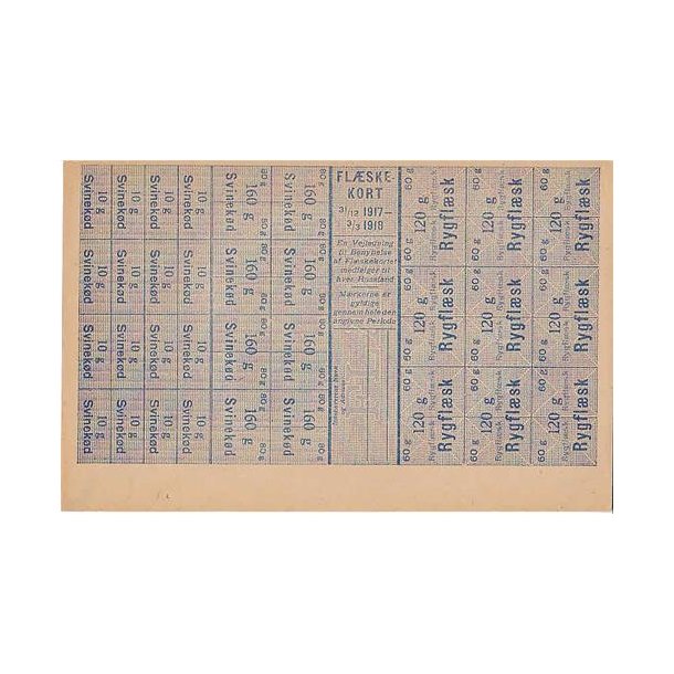 Rationeringsmrkeark 1. V.Krig- Flskekort