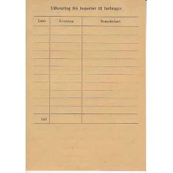 Rationeringsmrkeark 2. V.Krig- Koks/cinders