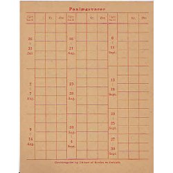 Rationeringsm&aelig;rkeark 2. V.Krig- Forbrugerkort