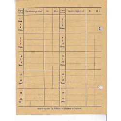 Rationeringsm&aelig;rkeark 2. V.Krig- Forbrugerkort