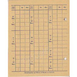 Rationeringsm&aelig;rkeark 2. V.Krig- Forbrugerkort