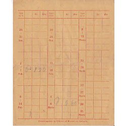 Rationeringsm&aelig;rkeark 2. V.Krig- Forbrugerkort