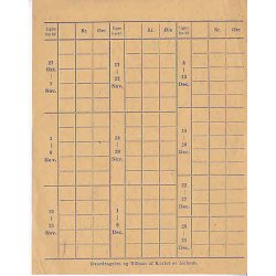 Rationeringsm&aelig;rkeark 2. V.Krig- Forbrugerkort