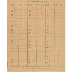 Rationeringsm&aelig;rkeark 2. V.Krig- Forbrugerkort